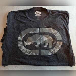 Mens Ecko Unltd Rhino Logo Graphic T-Shirt Mens Large Gray Short Sleeve